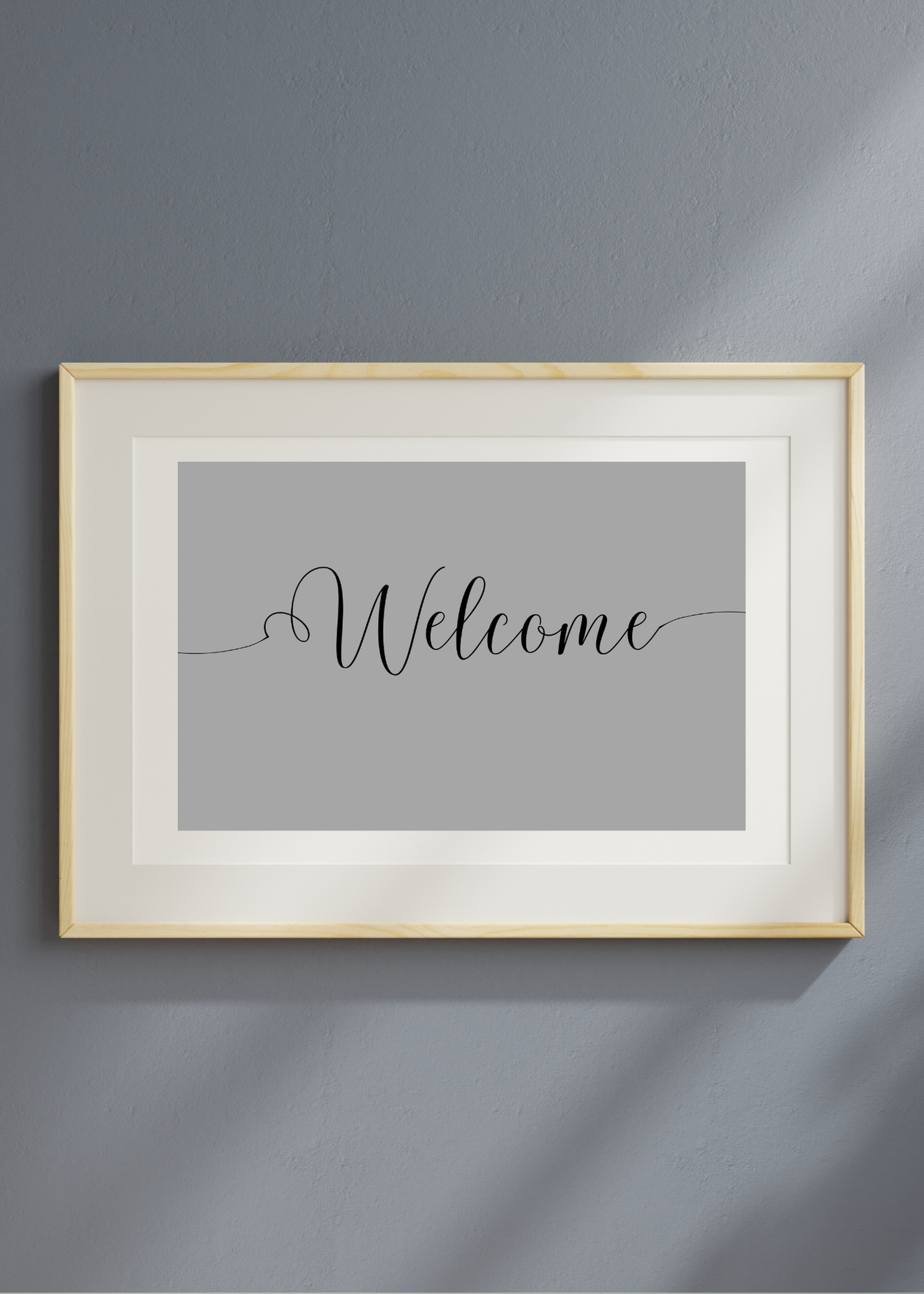 "Welcome" Wall Art - 24 Colors - Entryway & Home Decor - Print on Demand - Instant Download