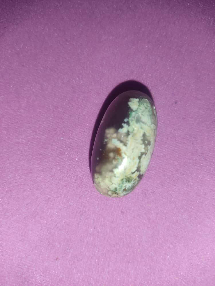 Flower Agate | Cherry Blossom Agate Gemstone | Hand Carved & Polished
