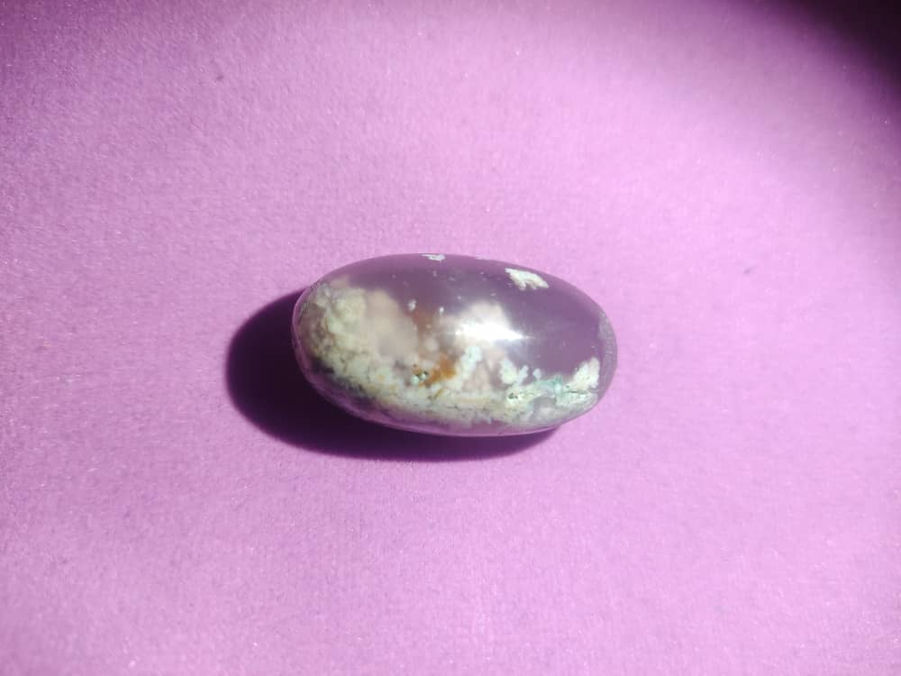 Flower Agate | Cherry Blossom Agate Gemstone | Hand Carved & Polished
