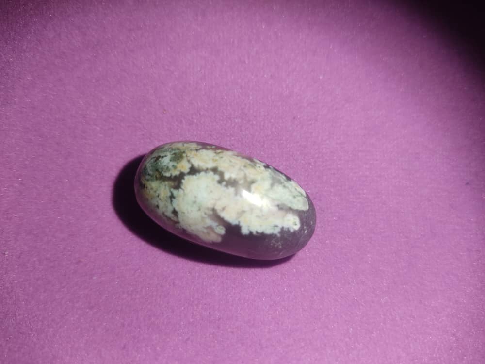 Flower Agate | Cherry Blossom Agate Gemstone | Hand Carved & Polished