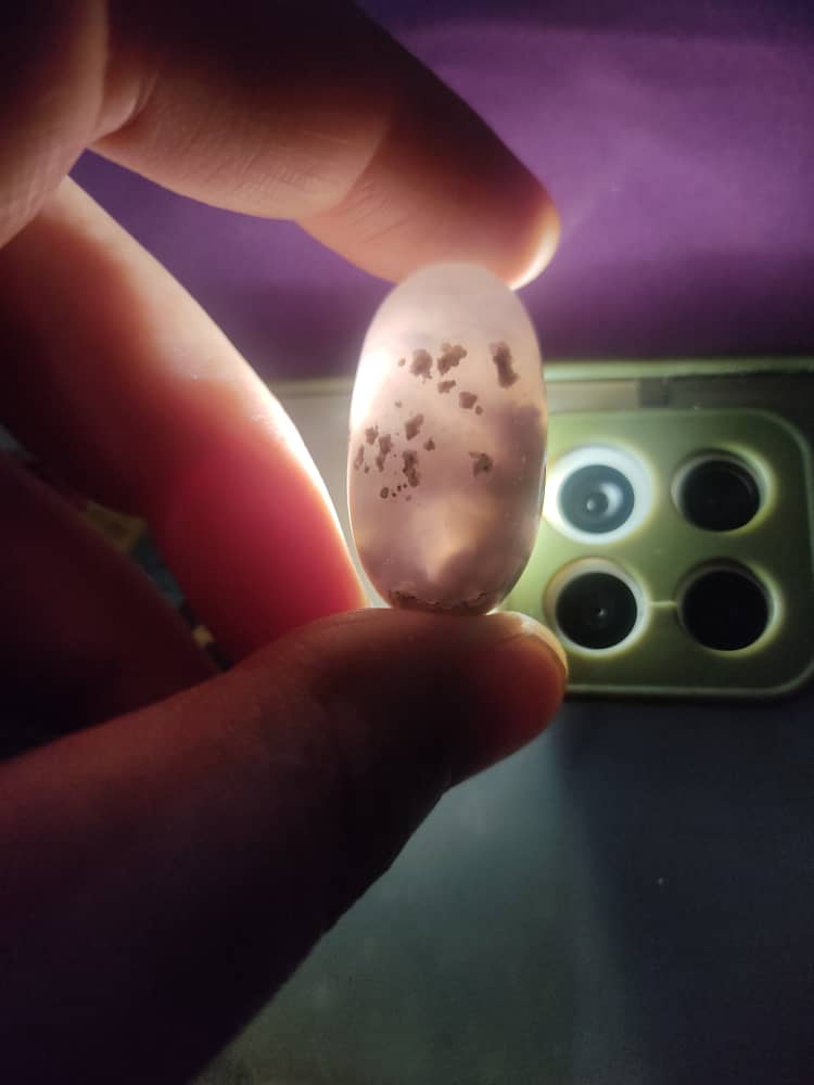 Flower Agate | Cherry Blossom Agate Gemstone | Hand Carved & Polished