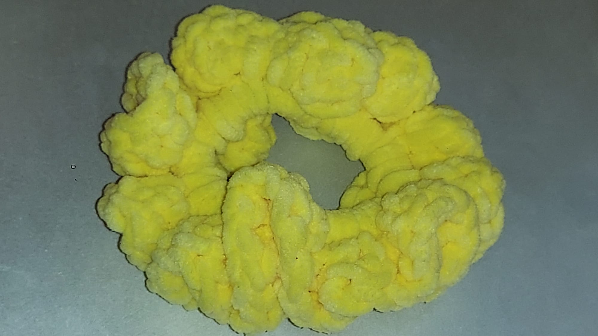 Yellow Sunshine Crochet Scrunchie | Chunky Handmade Hair Tie