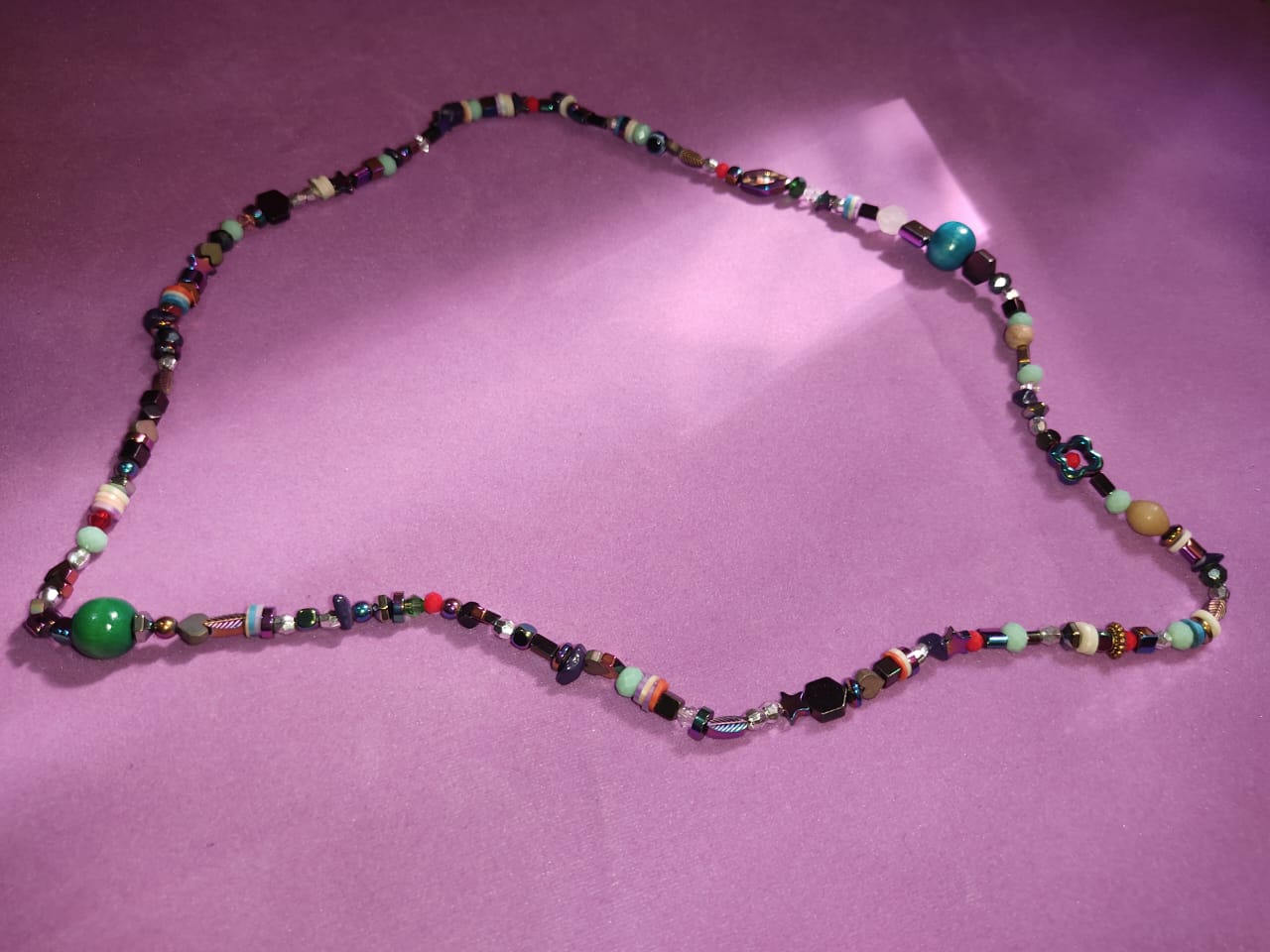 Multicolor Mixed Bead Long Boho Necklace | Boho & Eclectic Statement Jewelry
