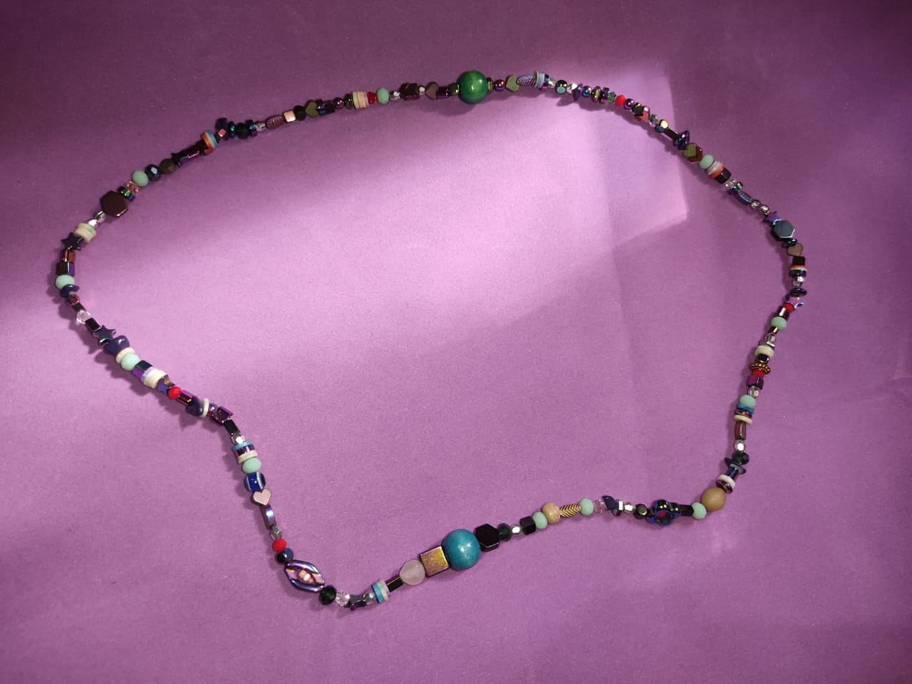 Multicolor Mixed Bead Long Boho Necklace | Boho & Eclectic Statement Jewelry