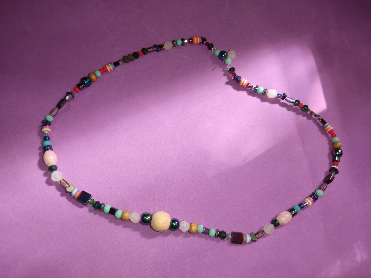 Multicolor Mixed Bead Long Boho Necklace | Boho & Eclectic Statement Jewelry