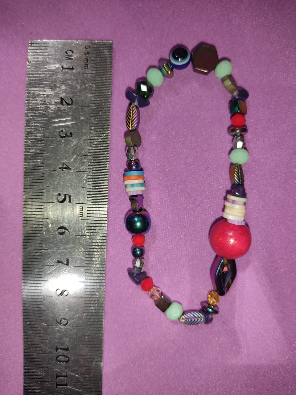 Multicolor Mixed Shape Bead Bracelet | Plastic Boho Fashion Jewelry