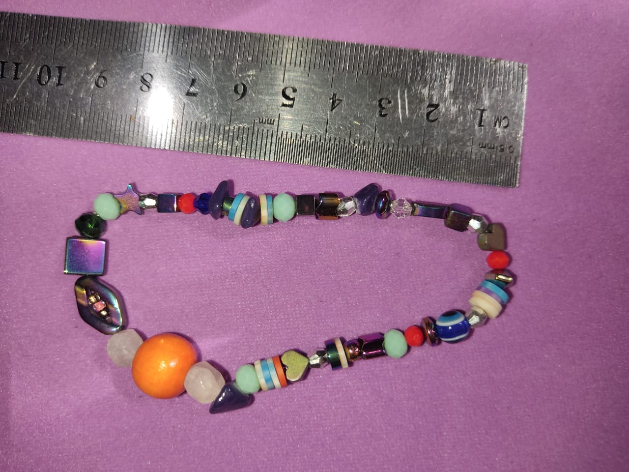 Multicolor Mixed Shape Bead Bracelet | Plastic Boho Fashion Jewelry