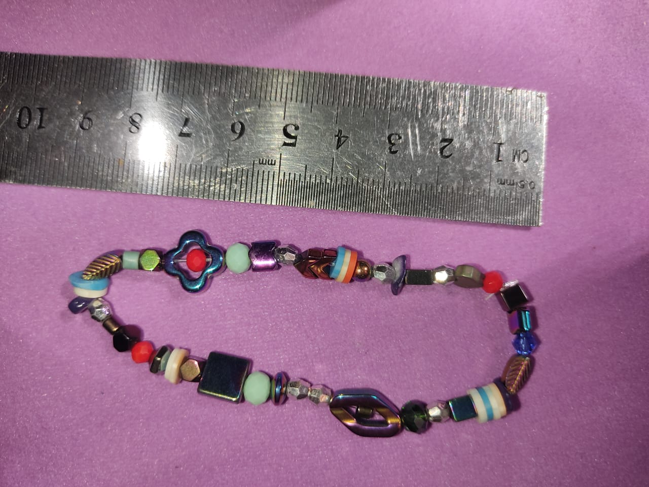 Multicolor Mixed Shape Bead Bracelet | Plastic Boho Fashion Jewelry