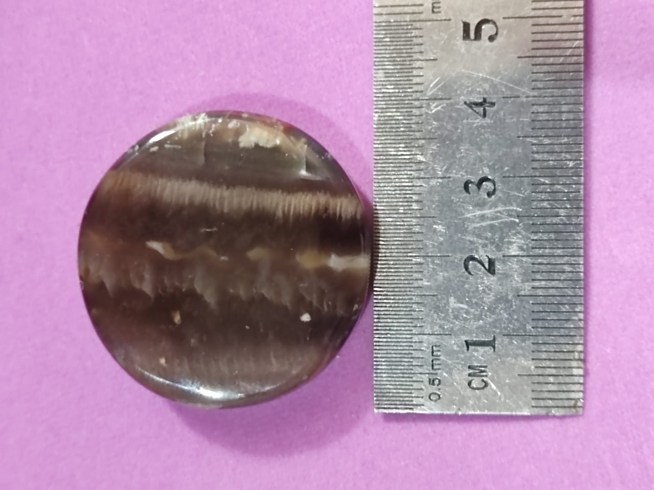 hand-polished natural agate gemstone