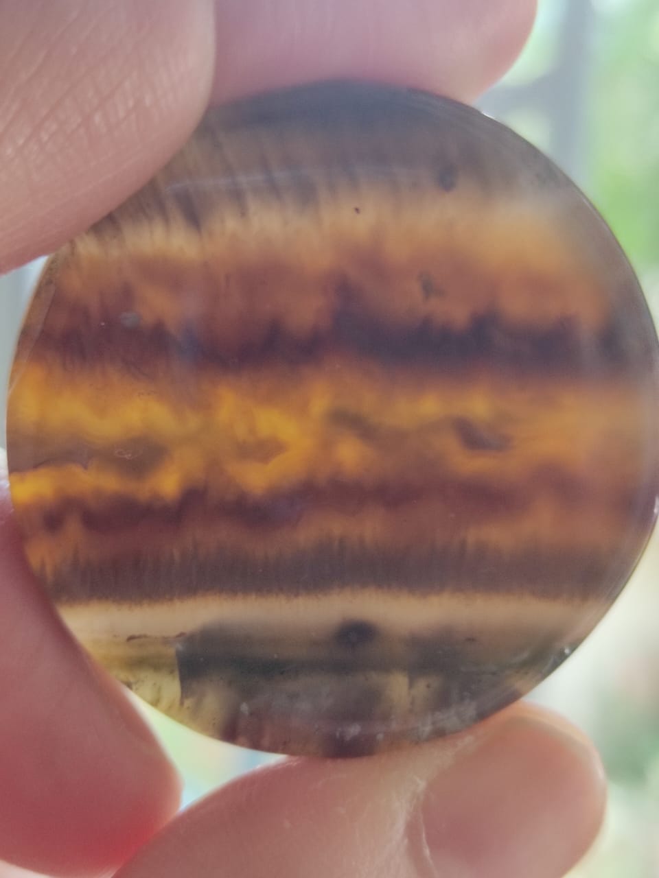 hand-polished natural agate gemstone