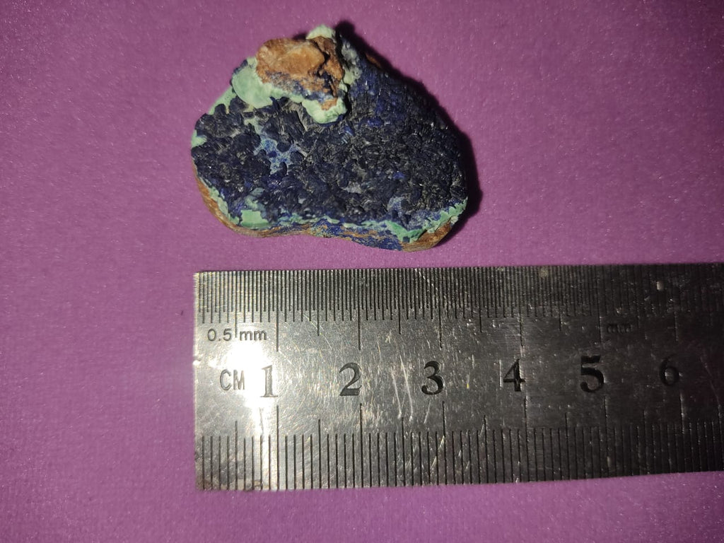 malachite-azorite natural gemstone
