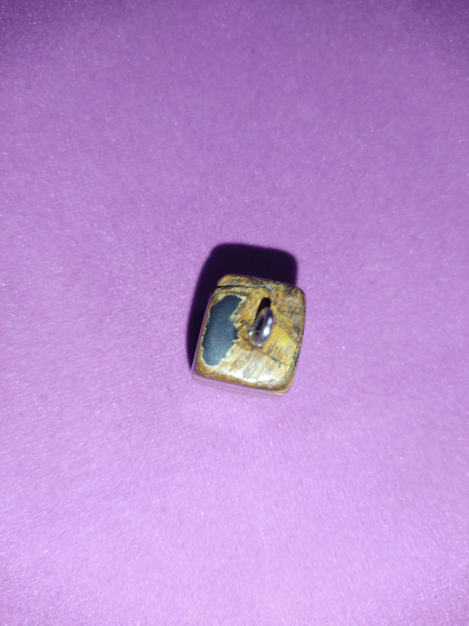 tiger's eye gemstone pendant