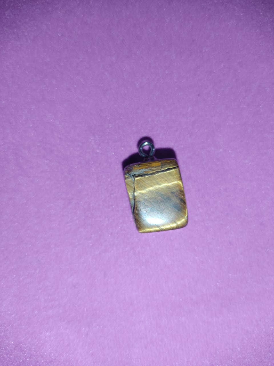 tiger's eye gemstone pendant