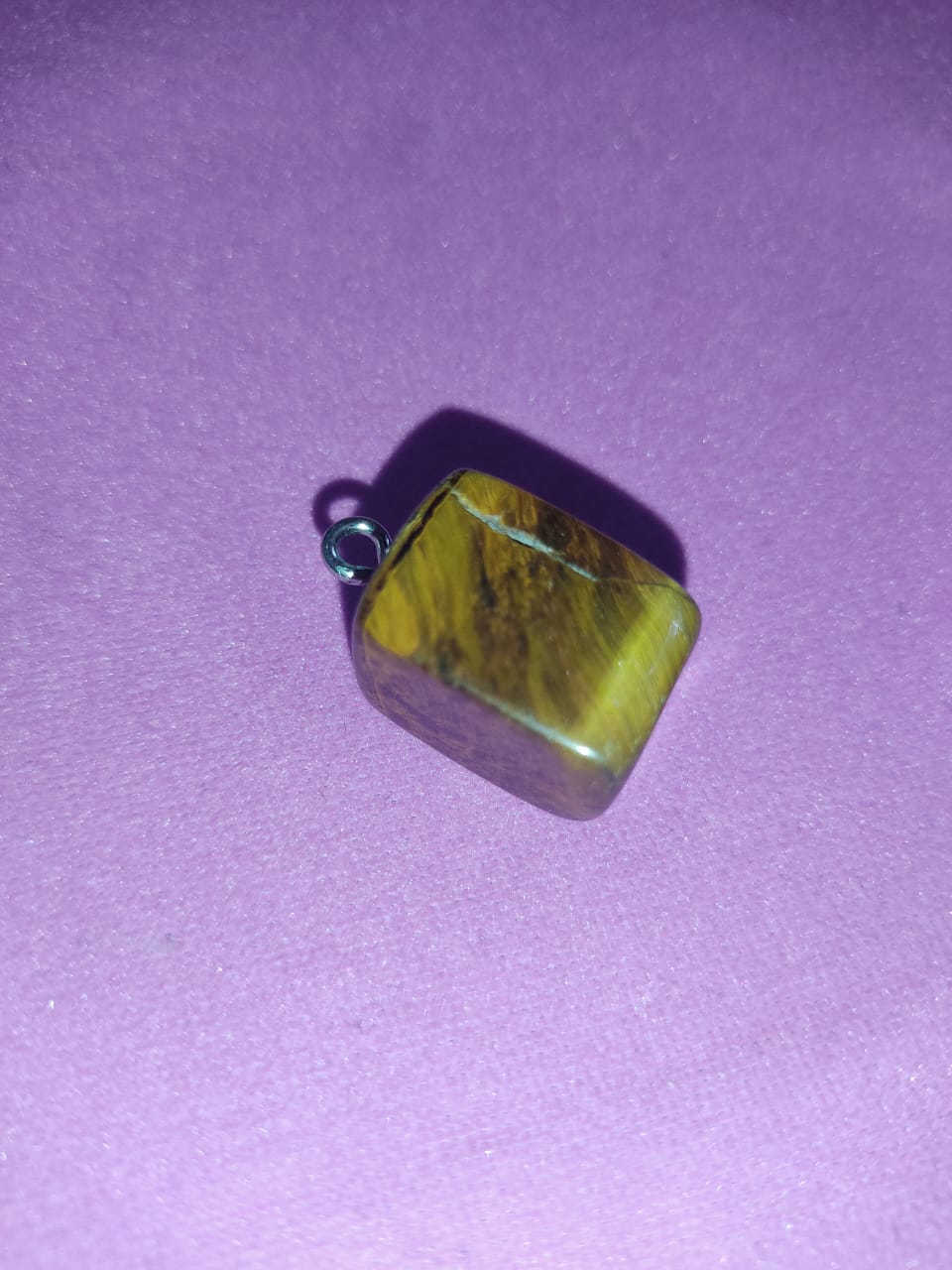 tiger's eye gemstone pendant