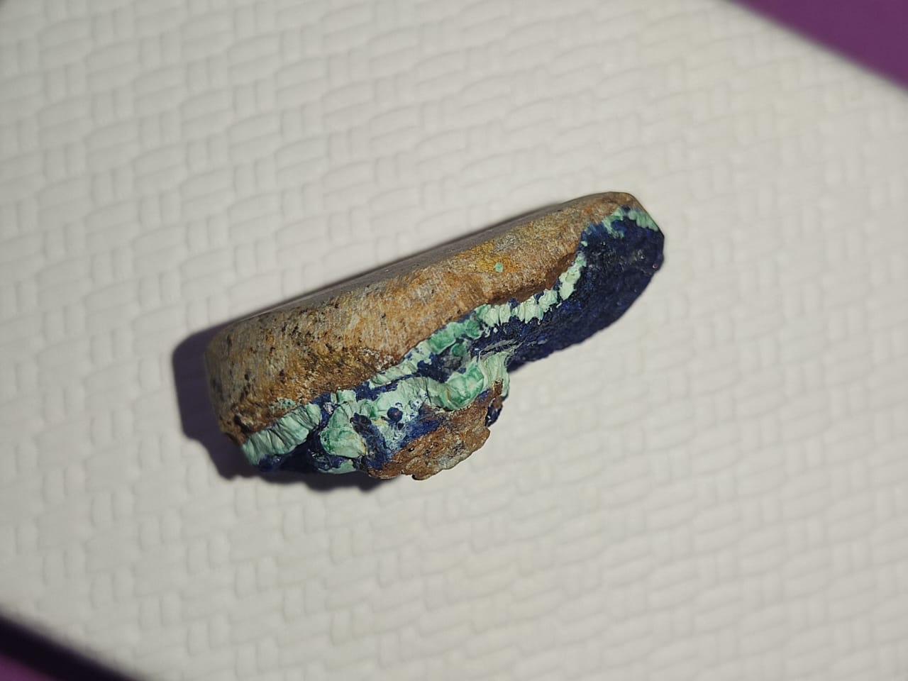 malachite-azorite natural gemstone