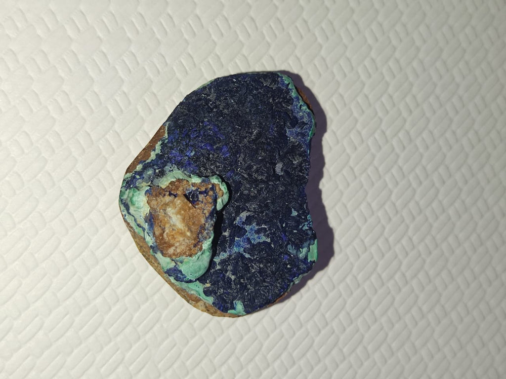 malachite-azorite natural gemstone