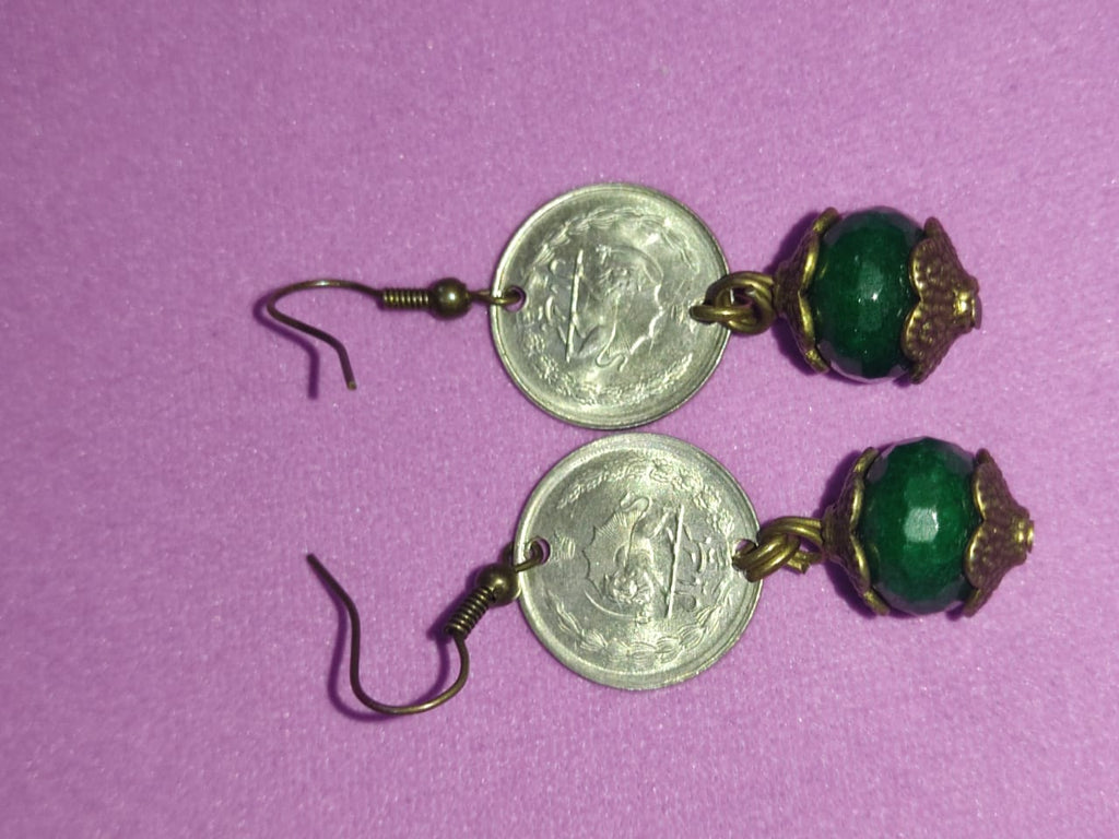 Iranian Imperial One-Qiran Earring گوشواره یک قرونی شاهنشاهی