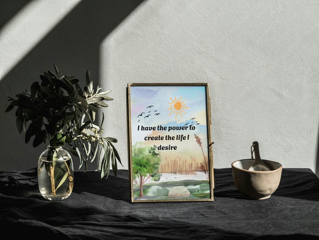 12 Affirmations for Attracting Money - 3 Sizes Bundle for Home Decor, Gift Cards & Print on Demand
