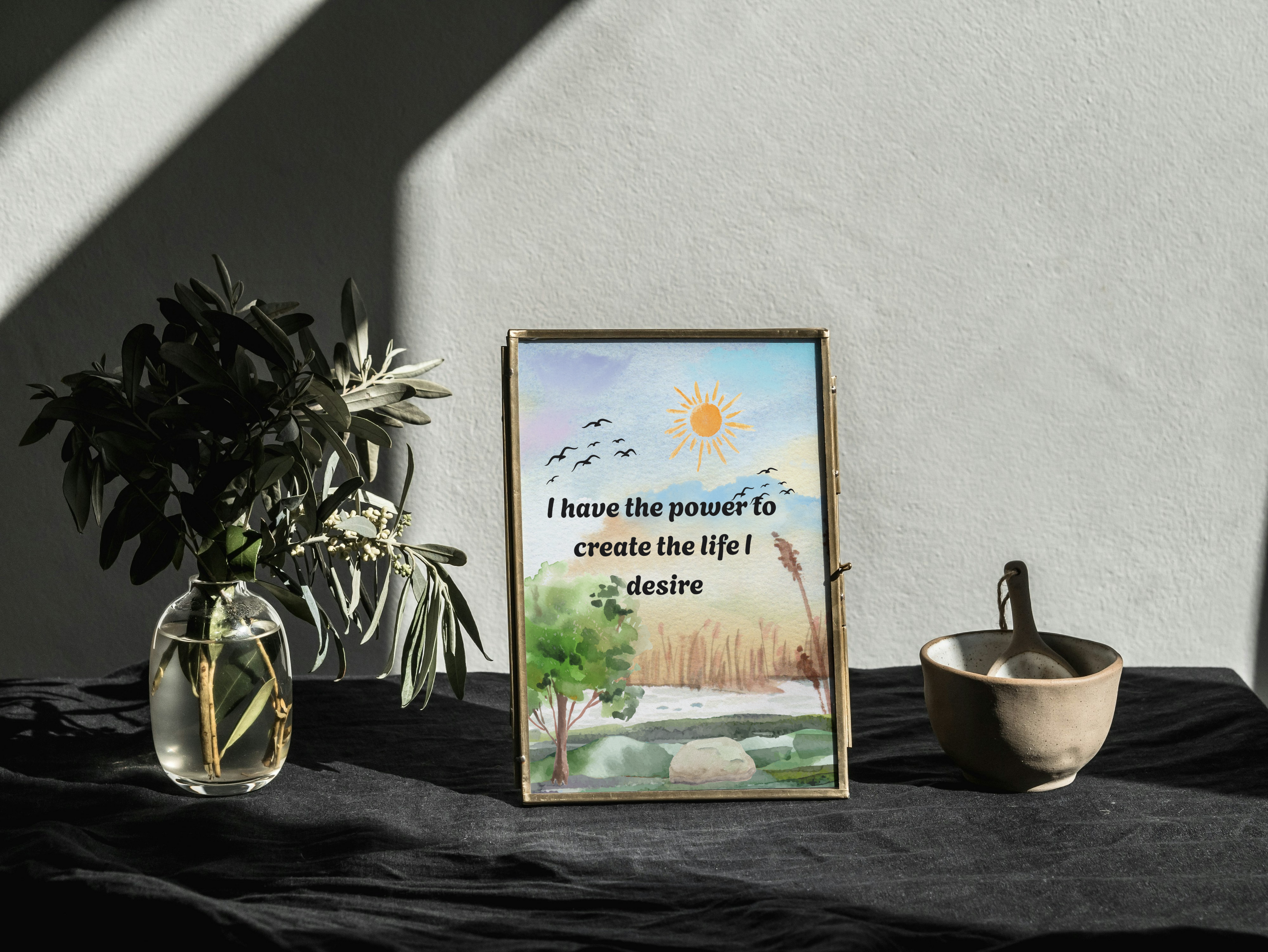 12 Affirmations for Attracting Money - 3 Sizes Bundle for Home Decor, Gift Cards & Print on Demand