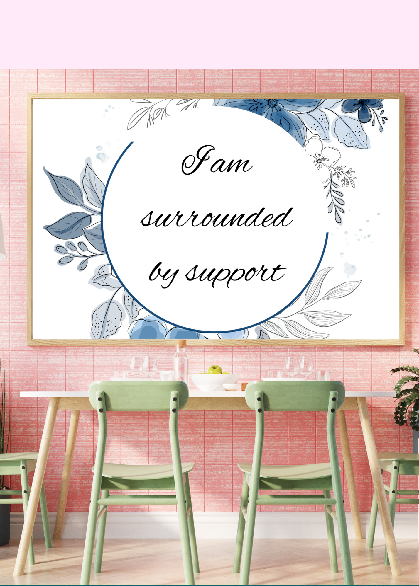 ADHD Affirmation Wall Art - 36x24 inch - Mental Health Decor - Instant Download