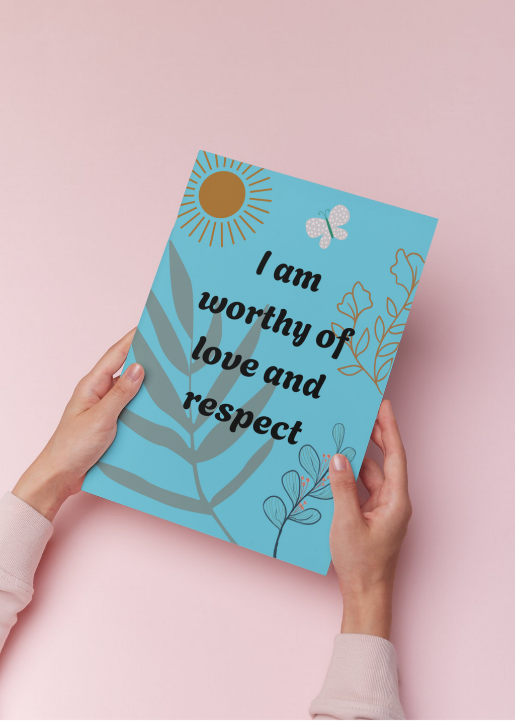 10 Boho Affirmation Cards - Print on Demand & Digital Download