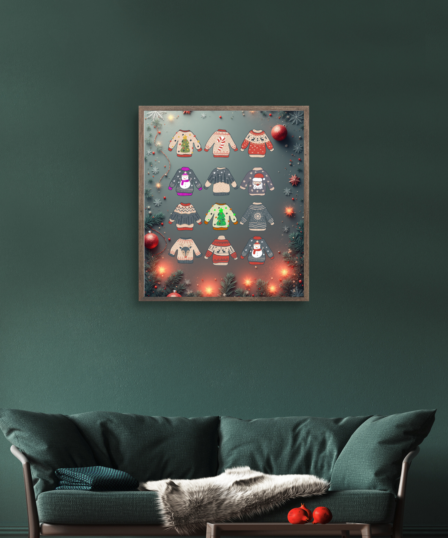 Christmas Clothes Picture - 5 Sizes Bundle for Home Decor, Kids Room & Print on Demand