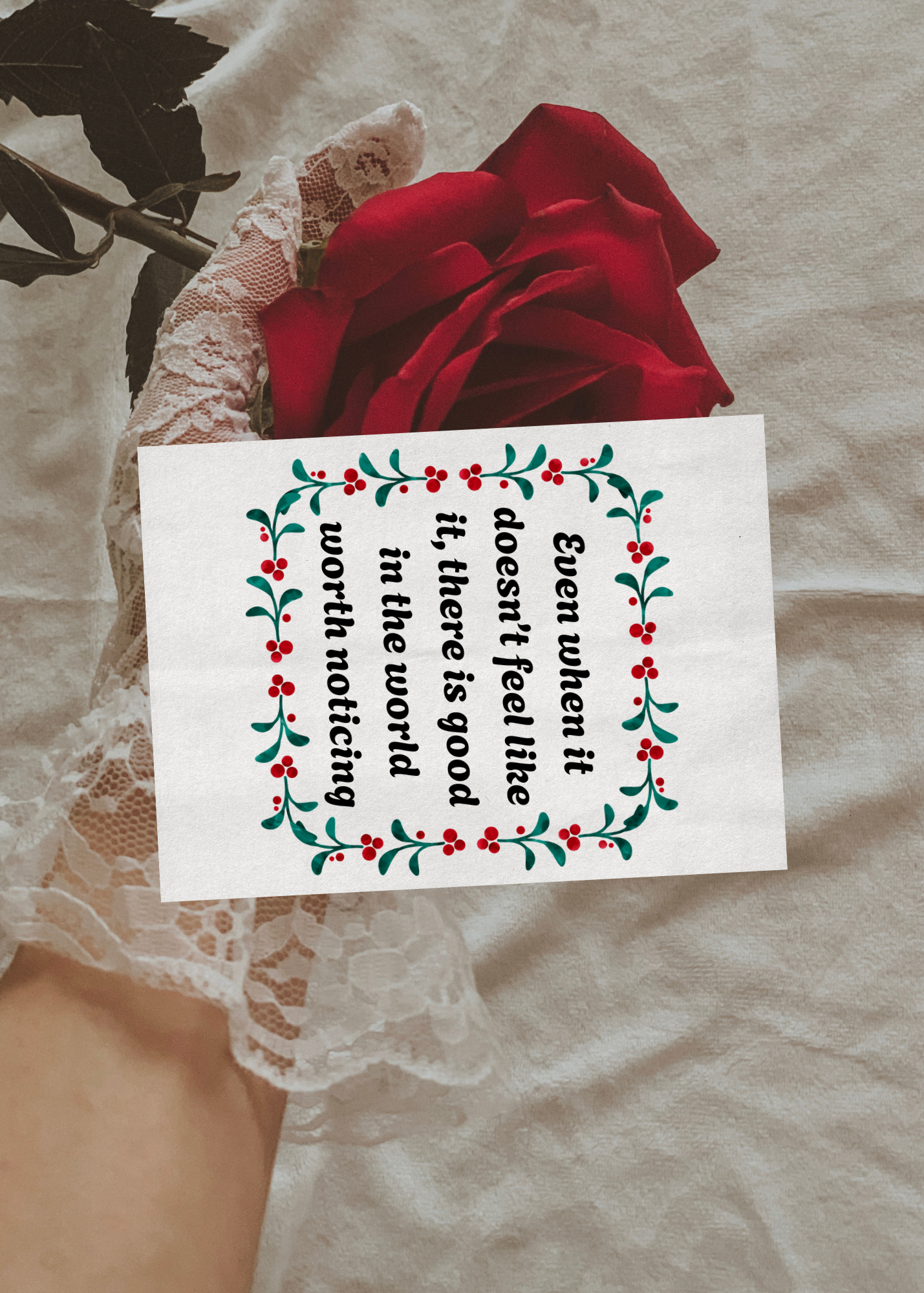 13 Christmas Positive Affirmation Cards - Digital Download for Holiday Gifts & Print on Demand