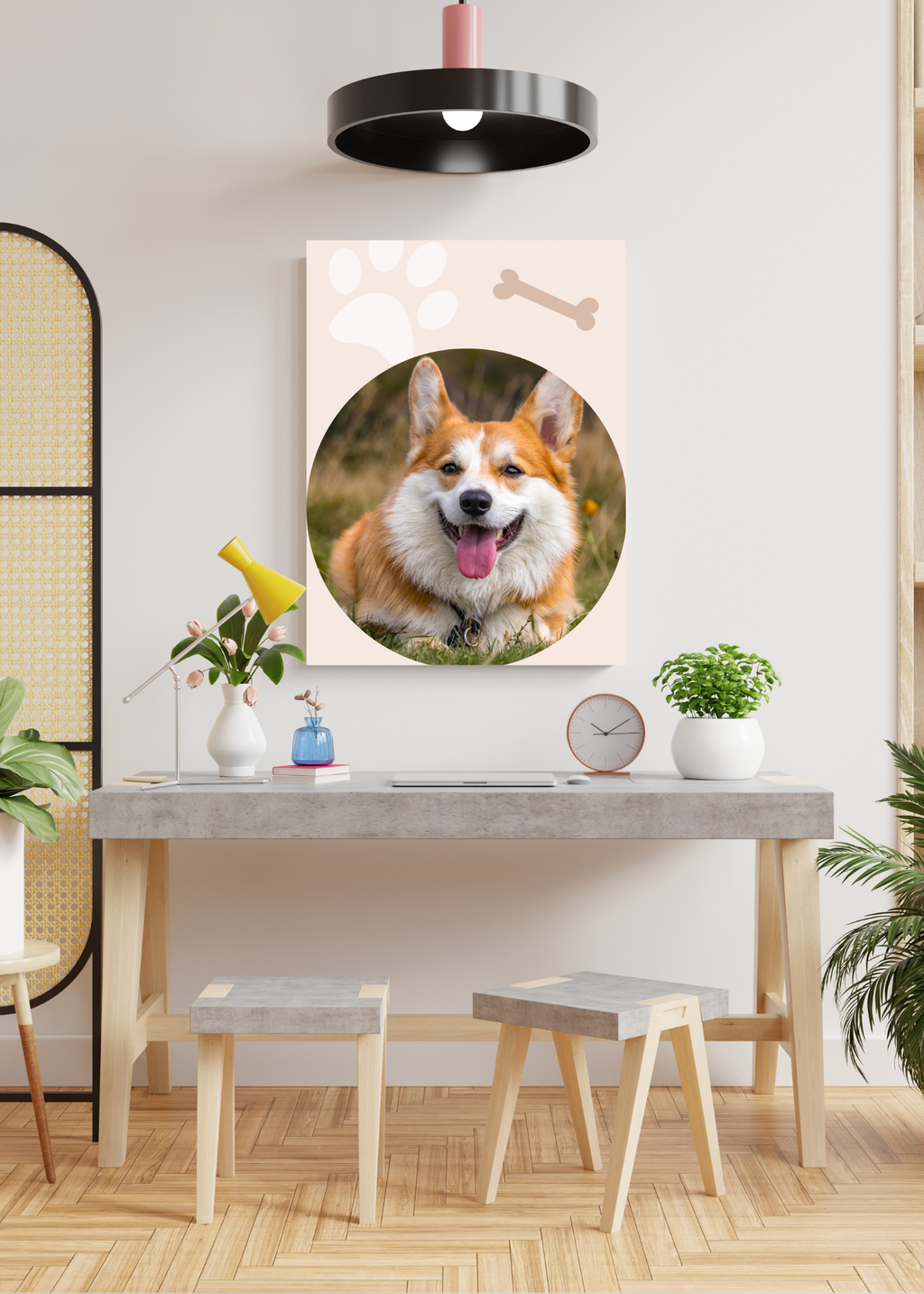 19 Cute Dogs Portraits Wall Art - 2 Sizes - Kids Room & Nursery Decor - Print on Demand - Instant Download