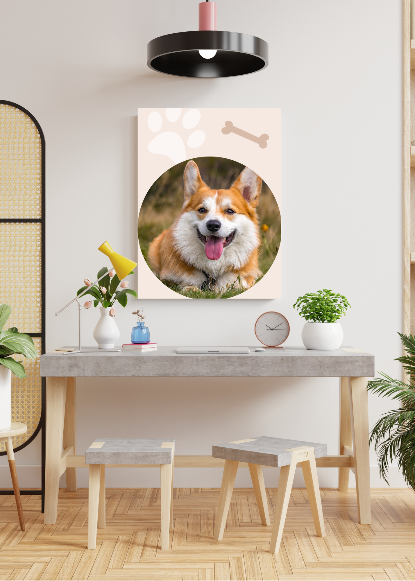 19 Cute Dogs Portraits Wall Art - 2 Sizes - Kids Room & Nursery Decor - Print on Demand - Instant Download