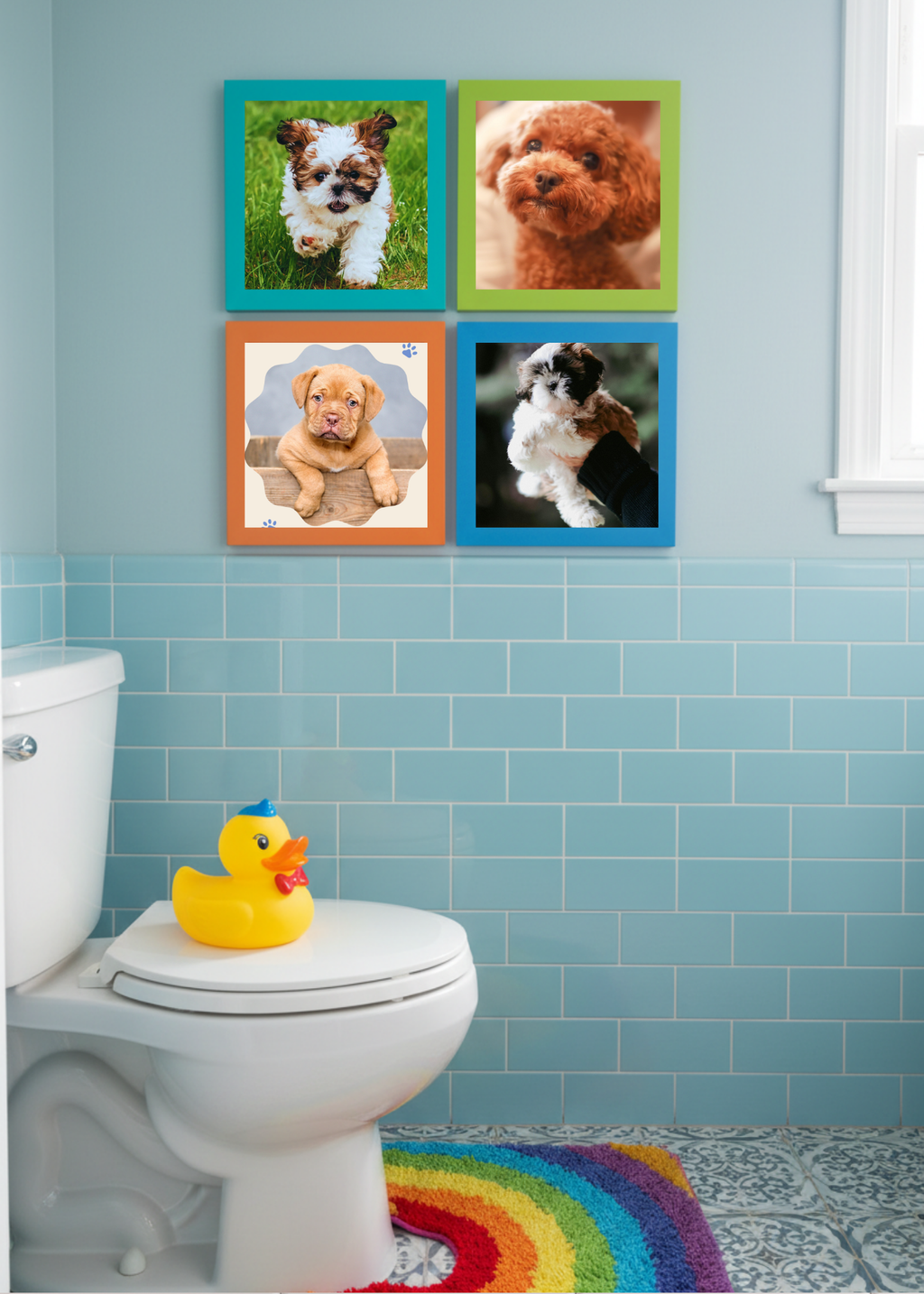 19 Cute Dogs Portraits Wall Art - 2 Sizes - Kids Room & Nursery Decor - Print on Demand - Instant Download
