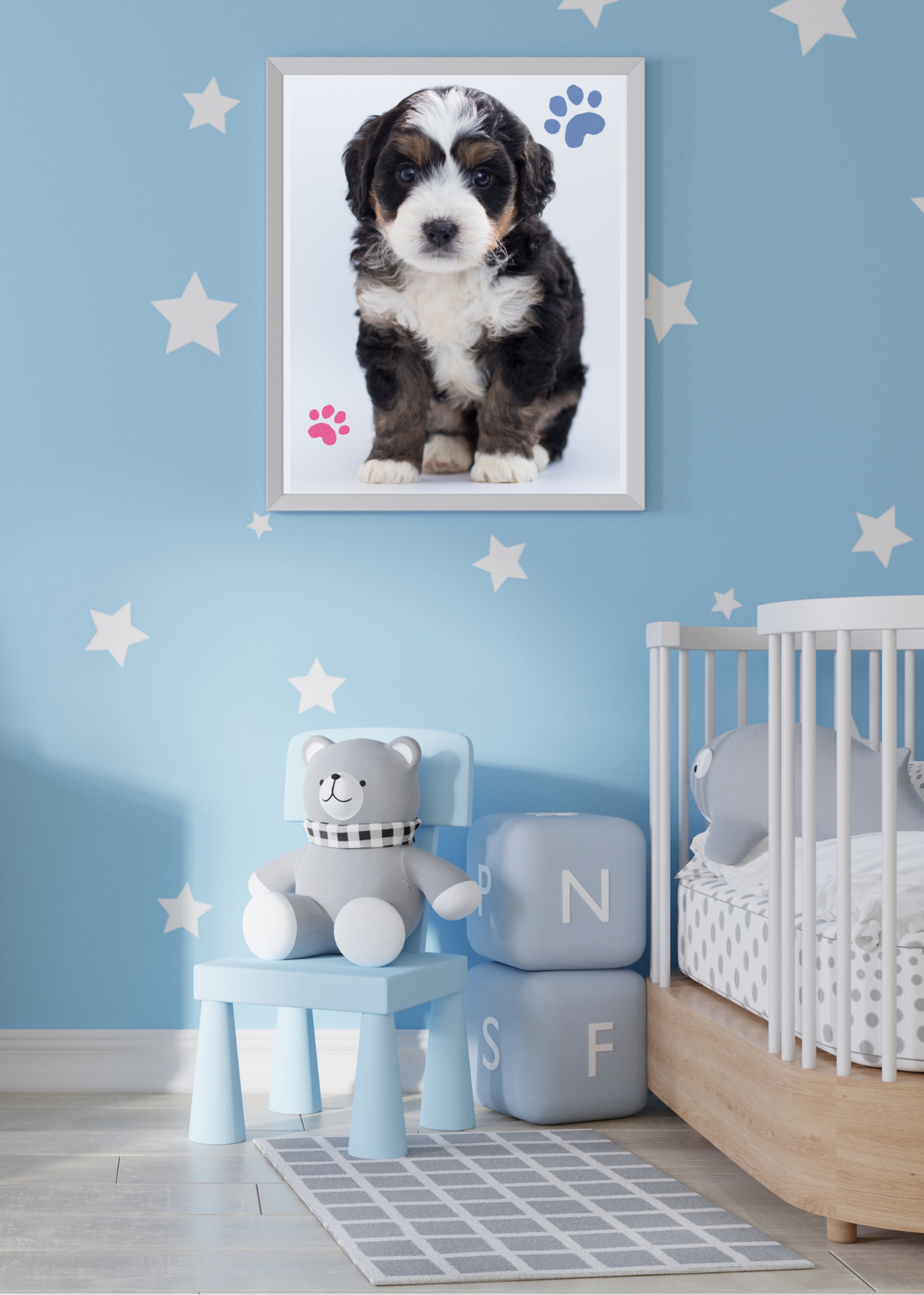 19 Cute Dogs Portraits Wall Art - 2 Sizes - Kids Room & Nursery Decor - Print on Demand - Instant Download