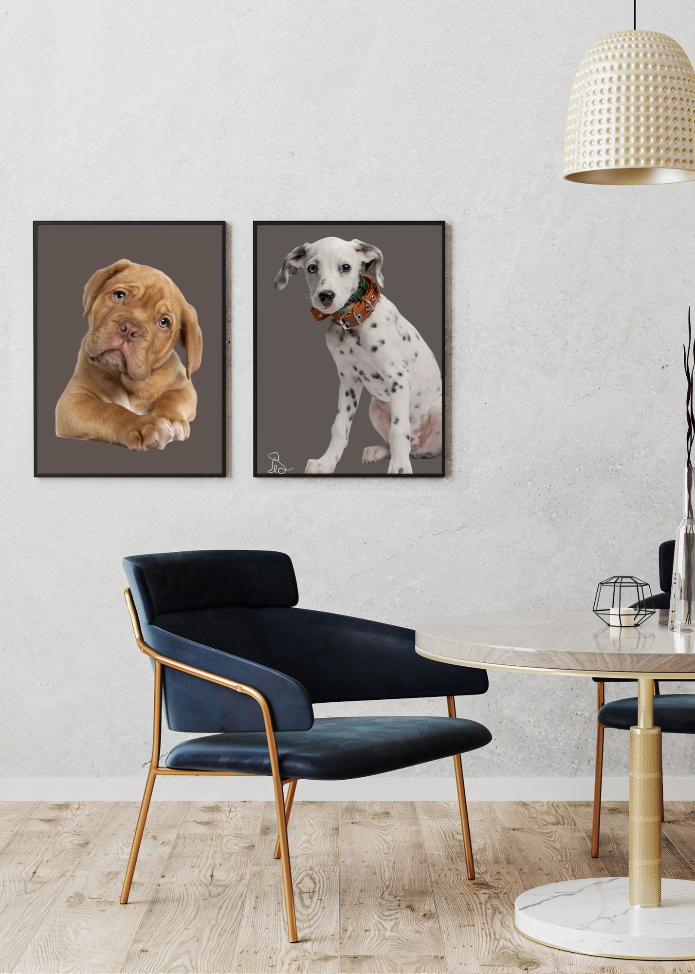 19 Cute Dogs Portraits Wall Art - 2 Sizes - Kids Room & Nursery Decor - Print on Demand - Instant Download