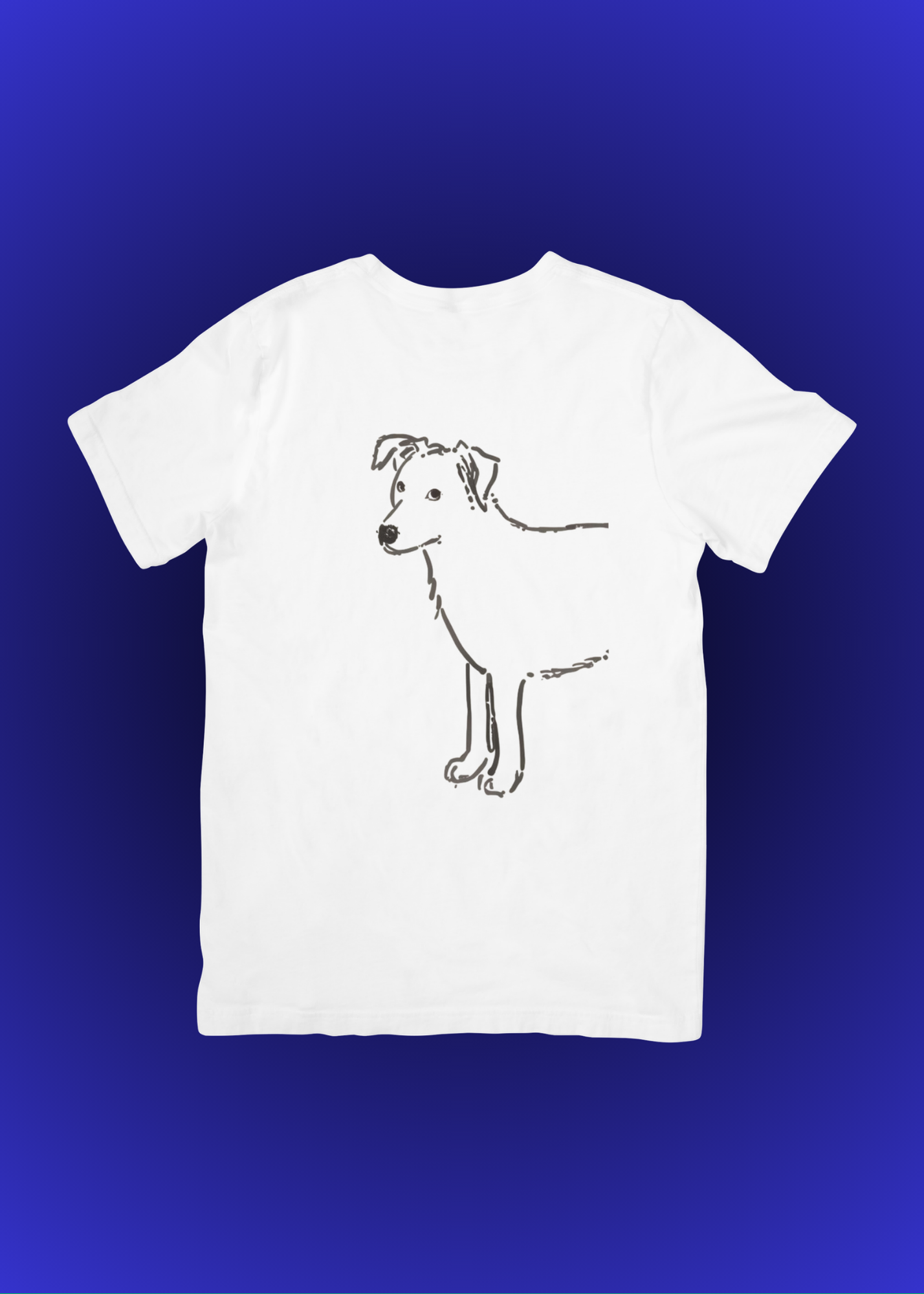 Dog in Half Wall Art - Modern Pet Decor - Home & Kids Room - Print on Demand - Instant Download