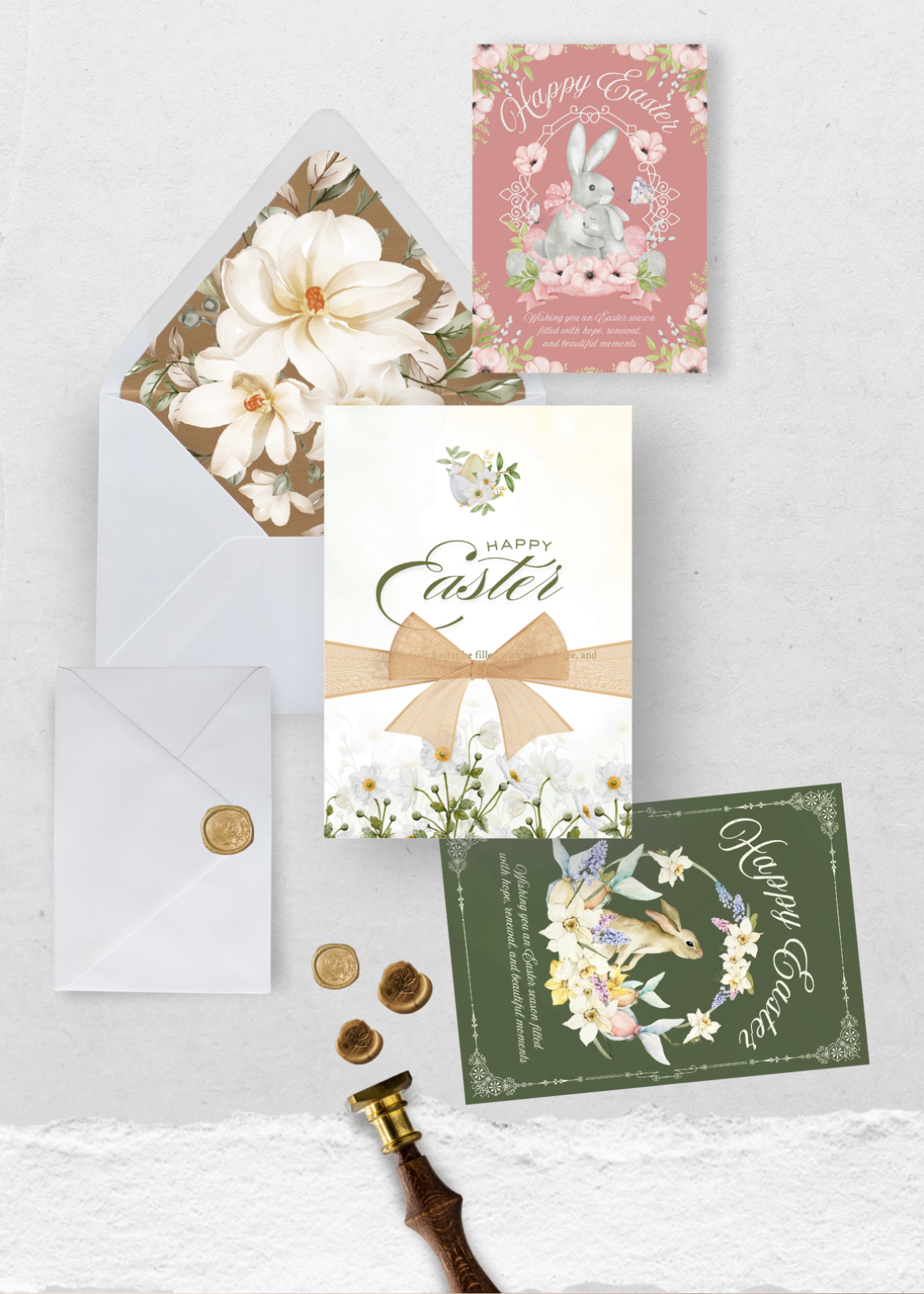 20 Easter Cards - 5x7 inch - Easter Celebrations & Print on Demand - Instant Download
