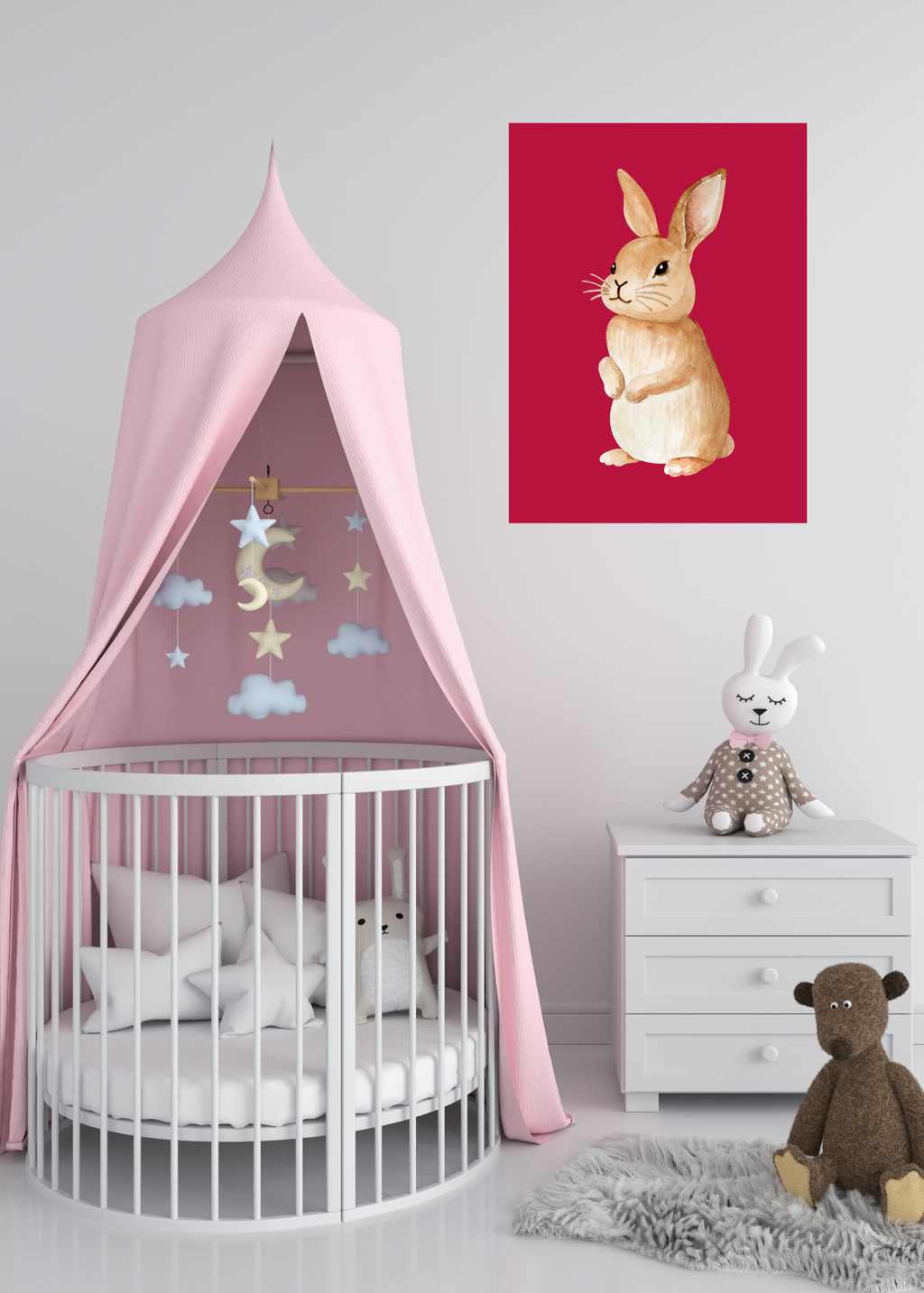 70 Easter Rabbit Kids Room & Nursery Wall Art - Instant Download