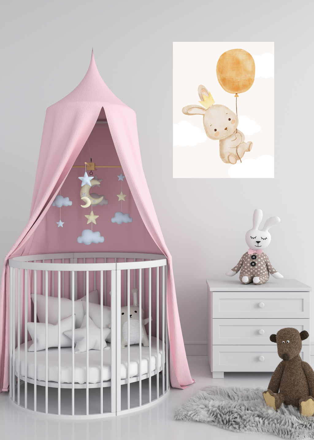 70 Easter Rabbit Kids Room & Nursery Wall Art - Instant Download