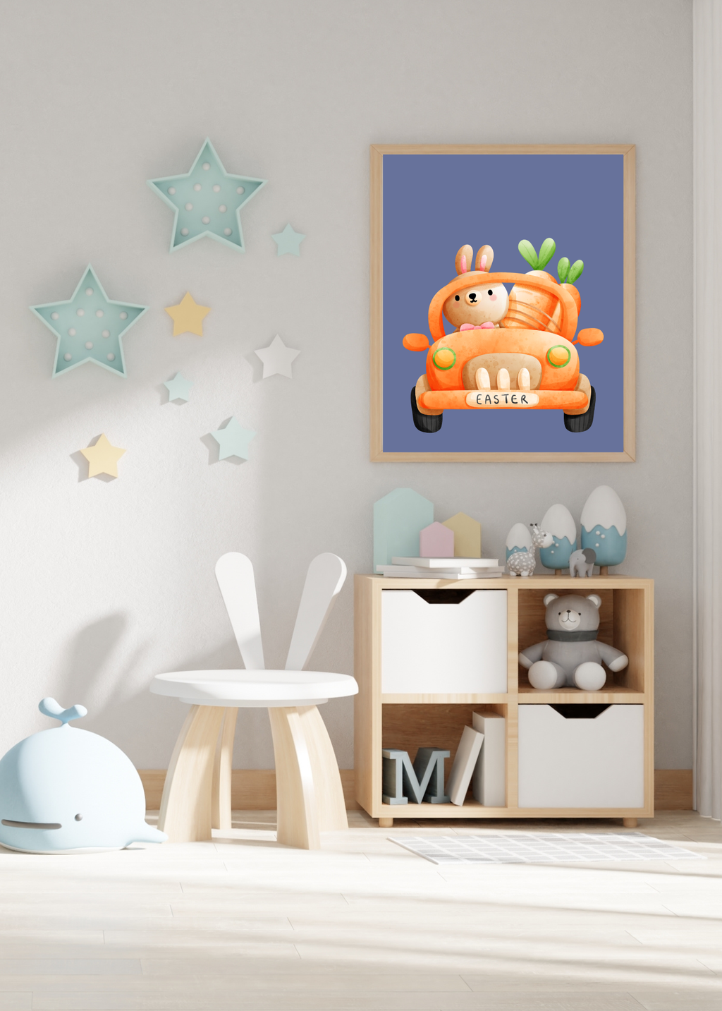 70 Easter Rabbit Kids Room & Nursery Wall Art - Instant Download