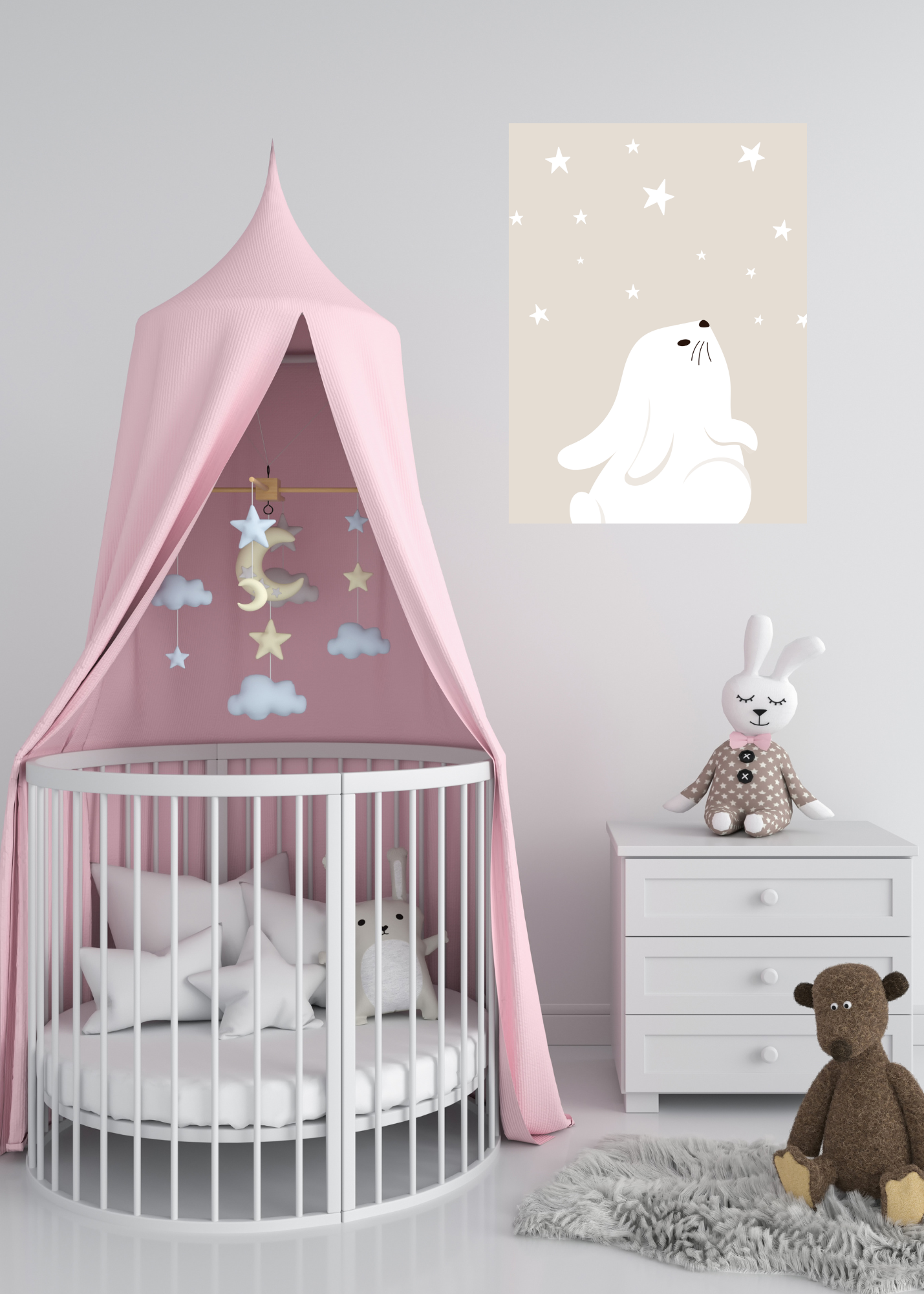 70 Easter Rabbit Kids Room & Nursery Wall Art - Instant Download