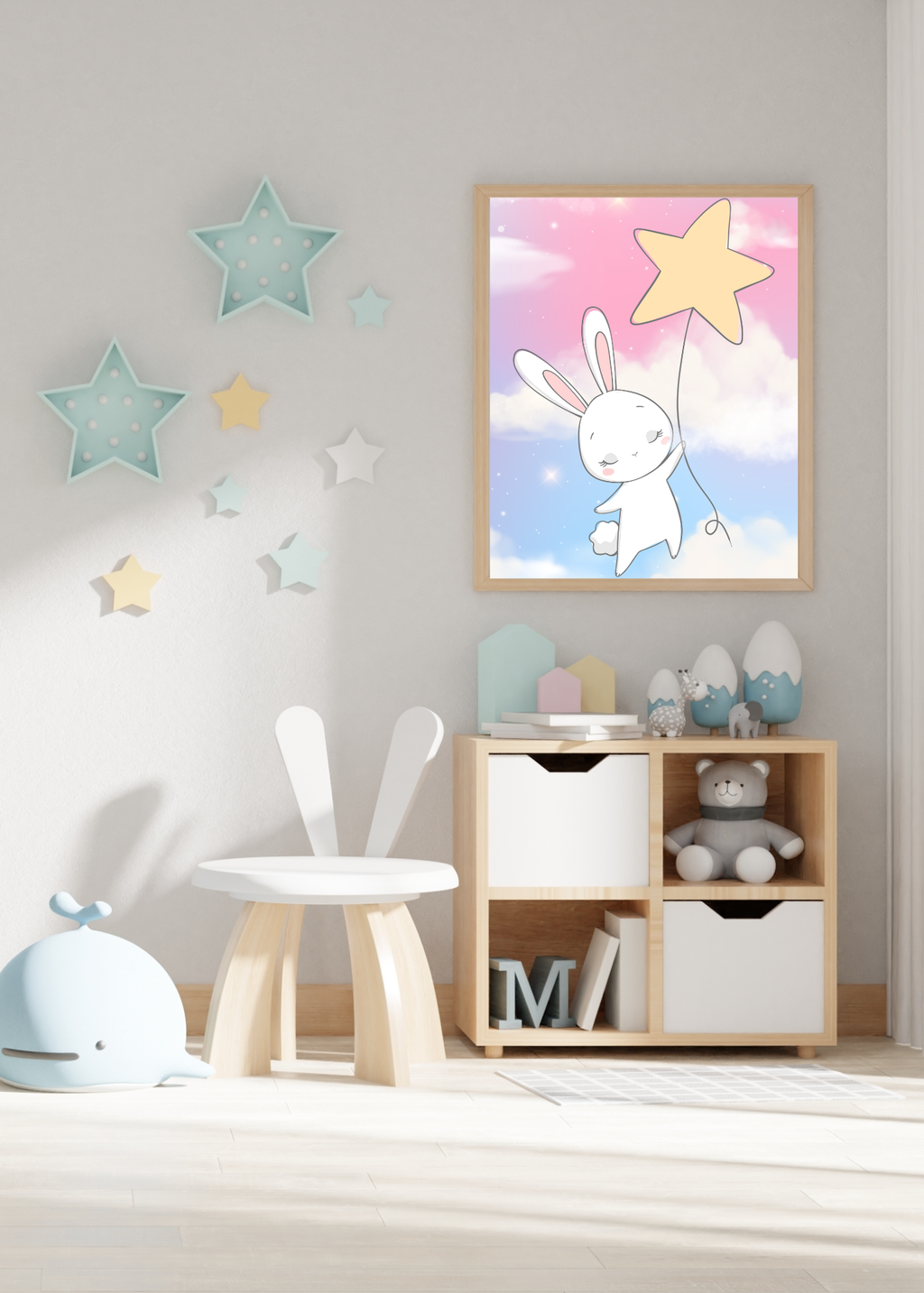 70 Easter Rabbit Kids Room & Nursery Wall Art - Instant Download