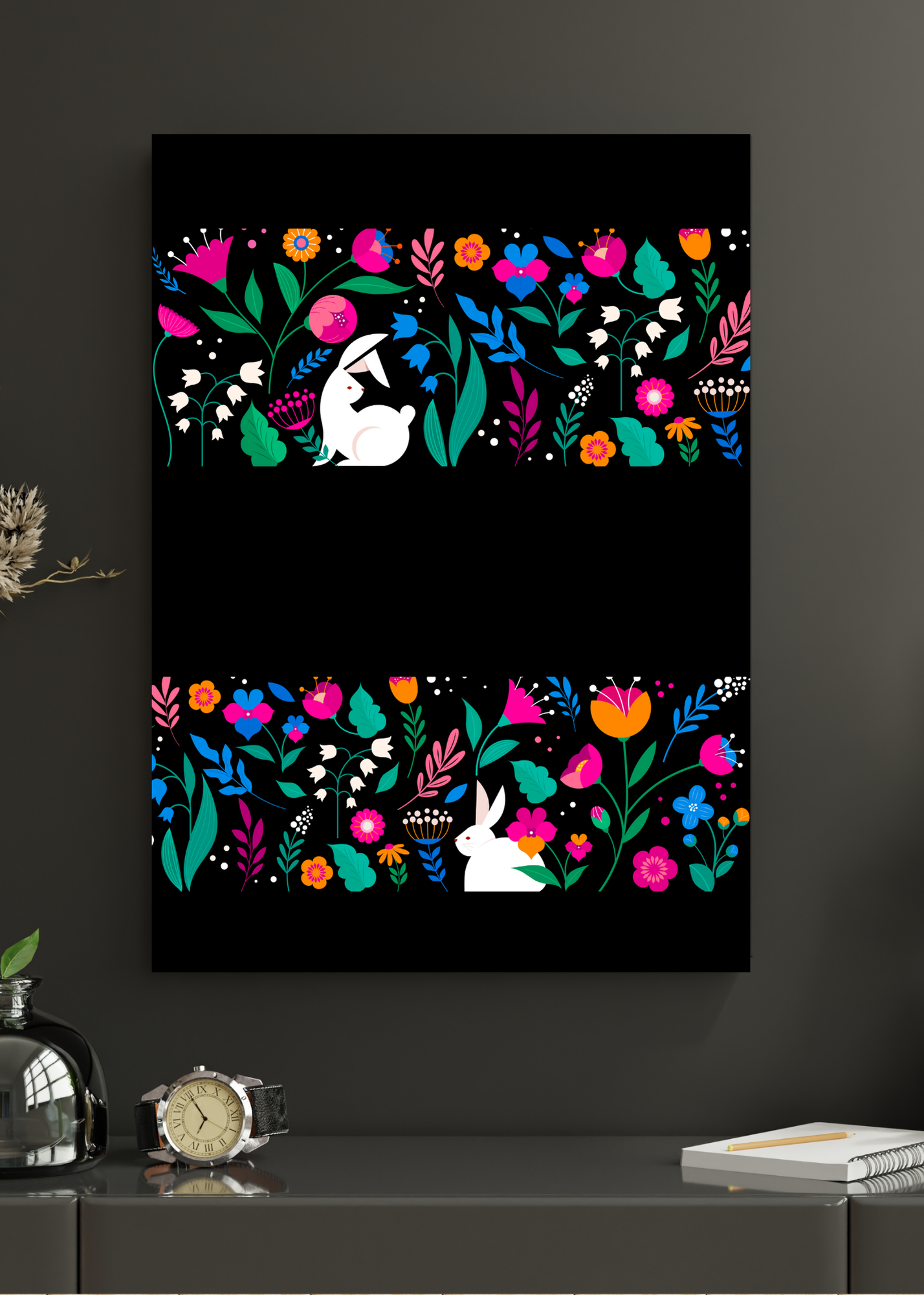 70 Easter Rabbit Kids Room & Nursery Wall Art - Instant Download