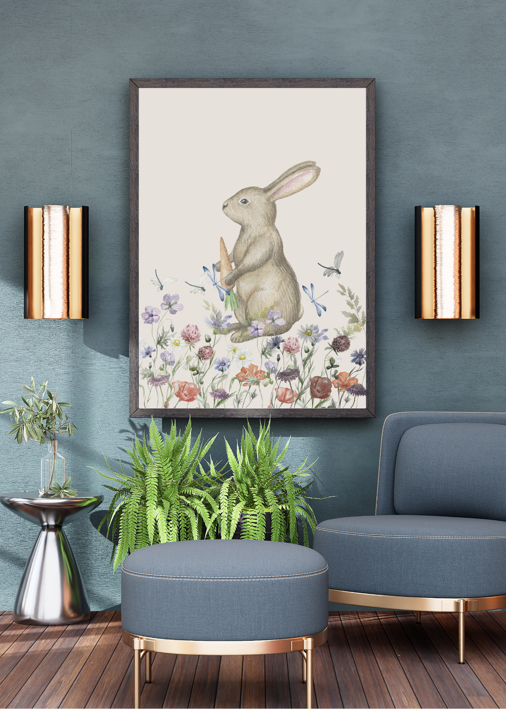 70 Easter Rabbit Kids Room & Nursery Wall Art - Instant Download