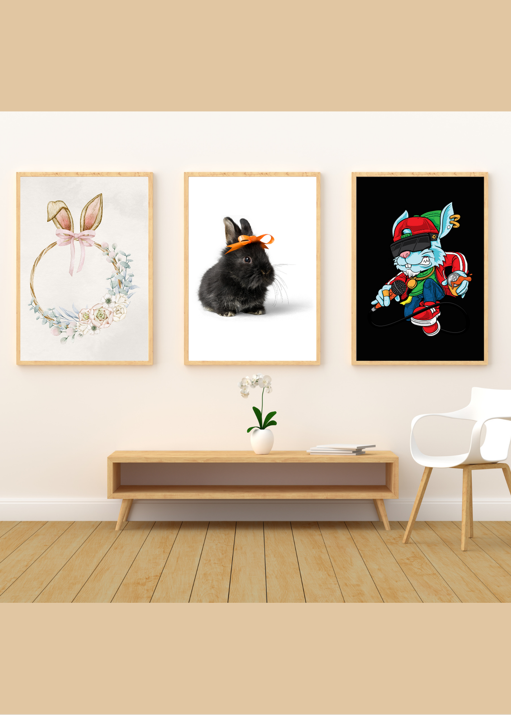 70 Easter Rabbit Kids Room & Nursery Wall Art - Instant Download
