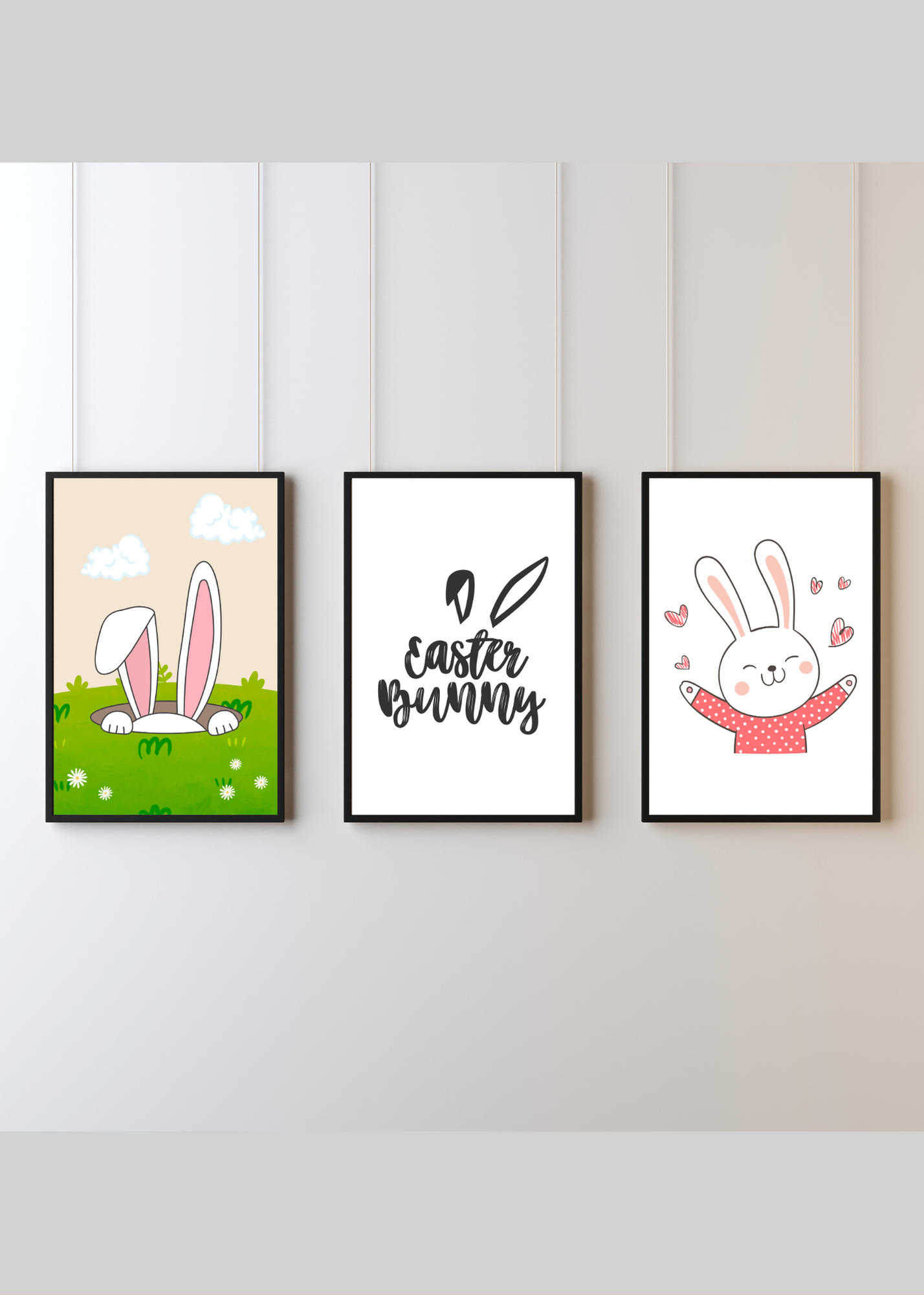 70 Easter Rabbit Kids Room & Nursery Wall Art - Instant Download