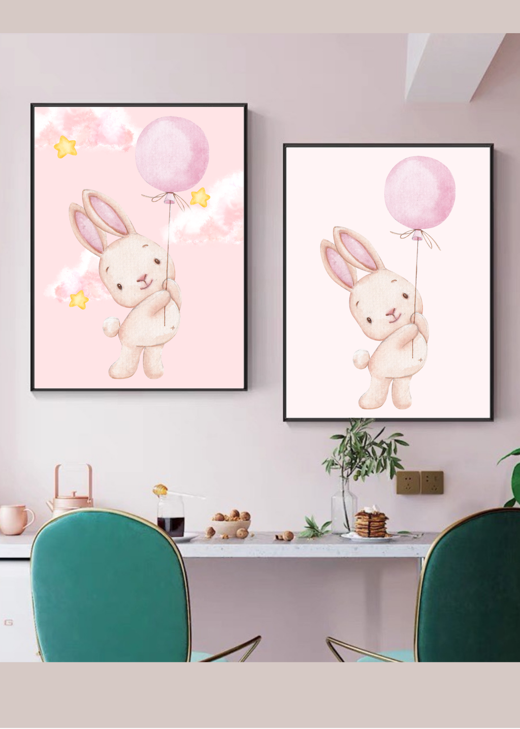 70 Easter Rabbit Kids Room & Nursery Wall Art - Instant Download