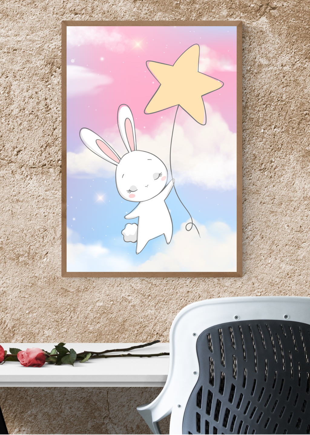 70 Easter Rabbit Kids Room & Nursery Wall Art - Instant Download