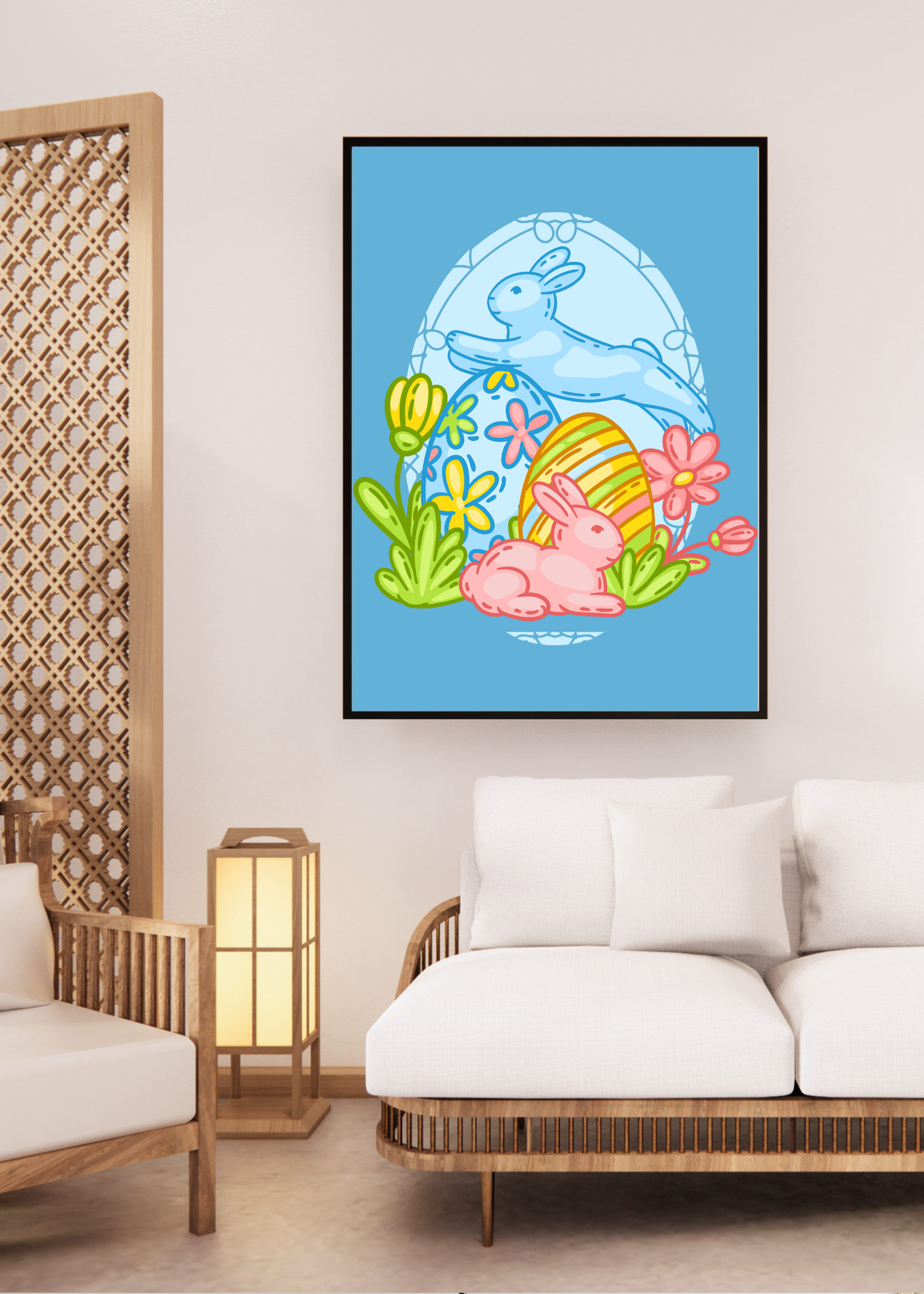 70 Easter Rabbit Kids Room & Nursery Wall Art - Instant Download