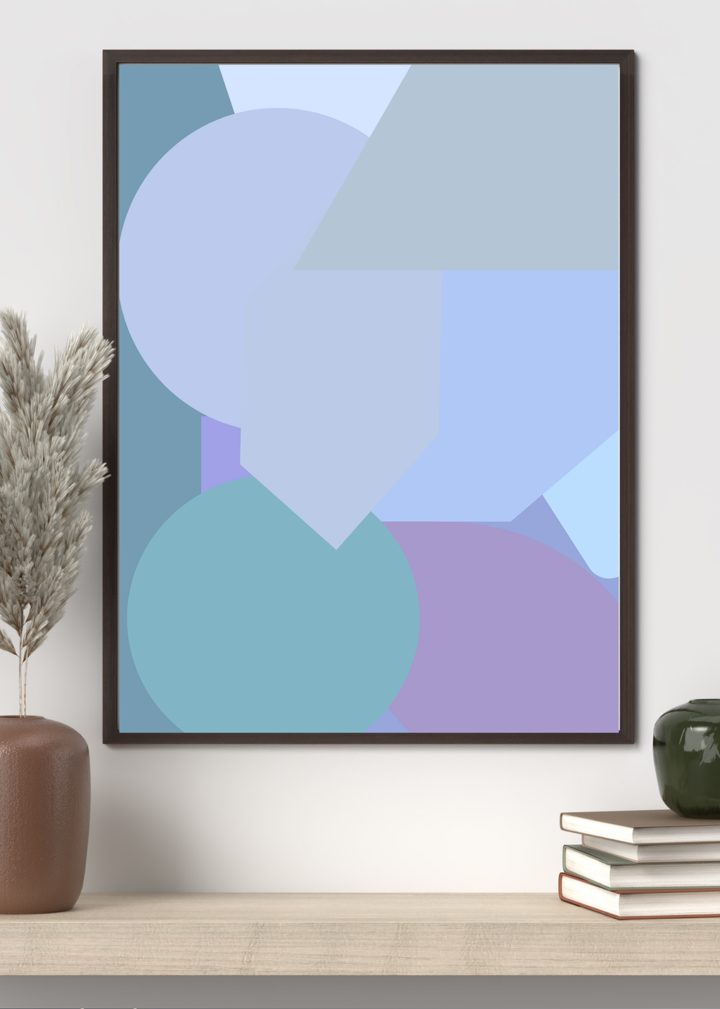 4 Geometric Shapes Wall Art - Modern Abstract Decor & Print on Demand