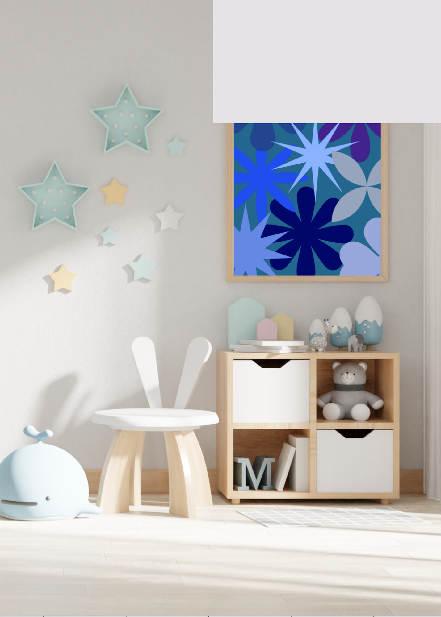 4 Geometric Shapes Wall Art - Modern Abstract Decor & Print on Demand