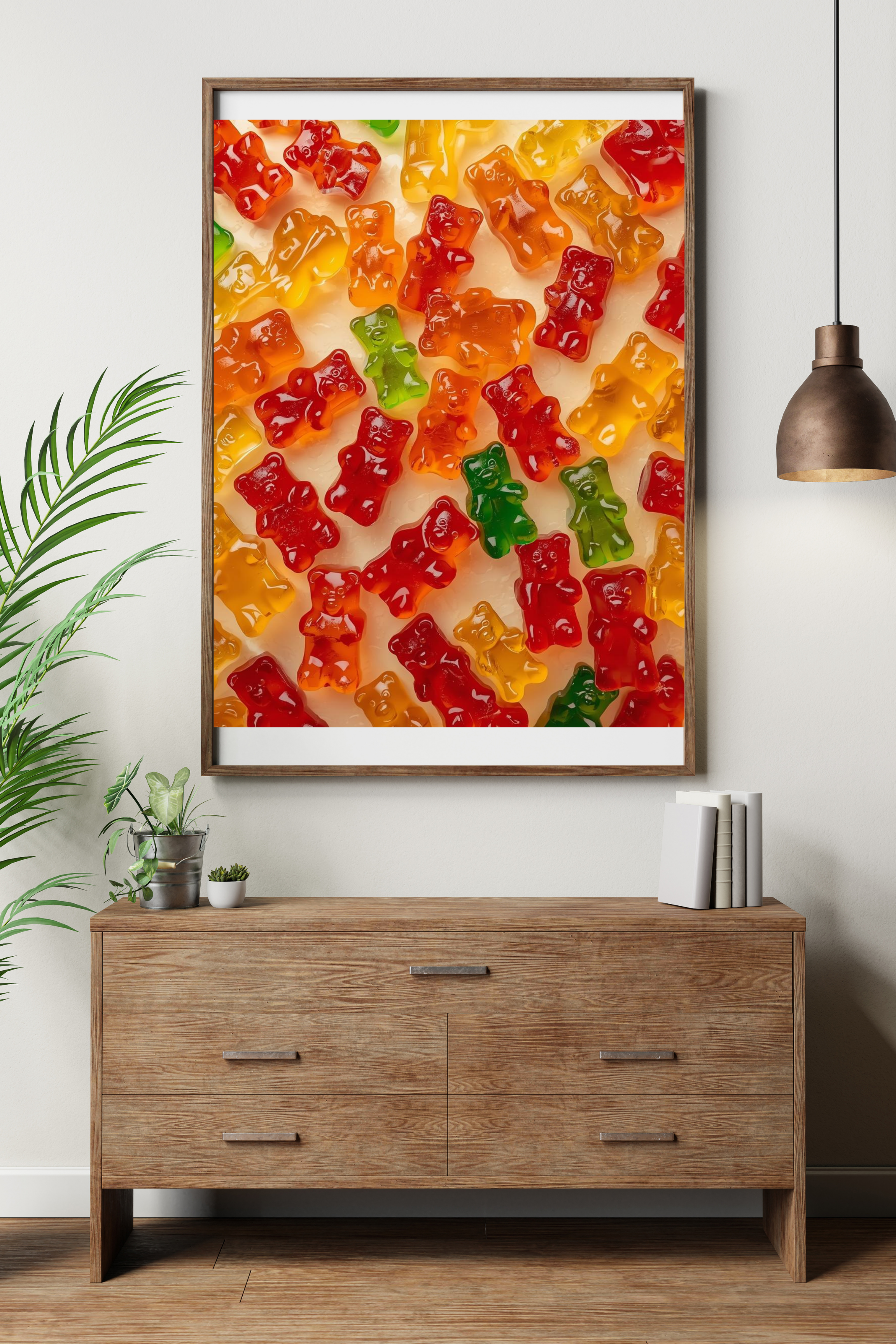 16 Gummy Bear Pictures Bundle - 5 Sizes for Kids Room, Nursery, Home Decor & Print on Demand