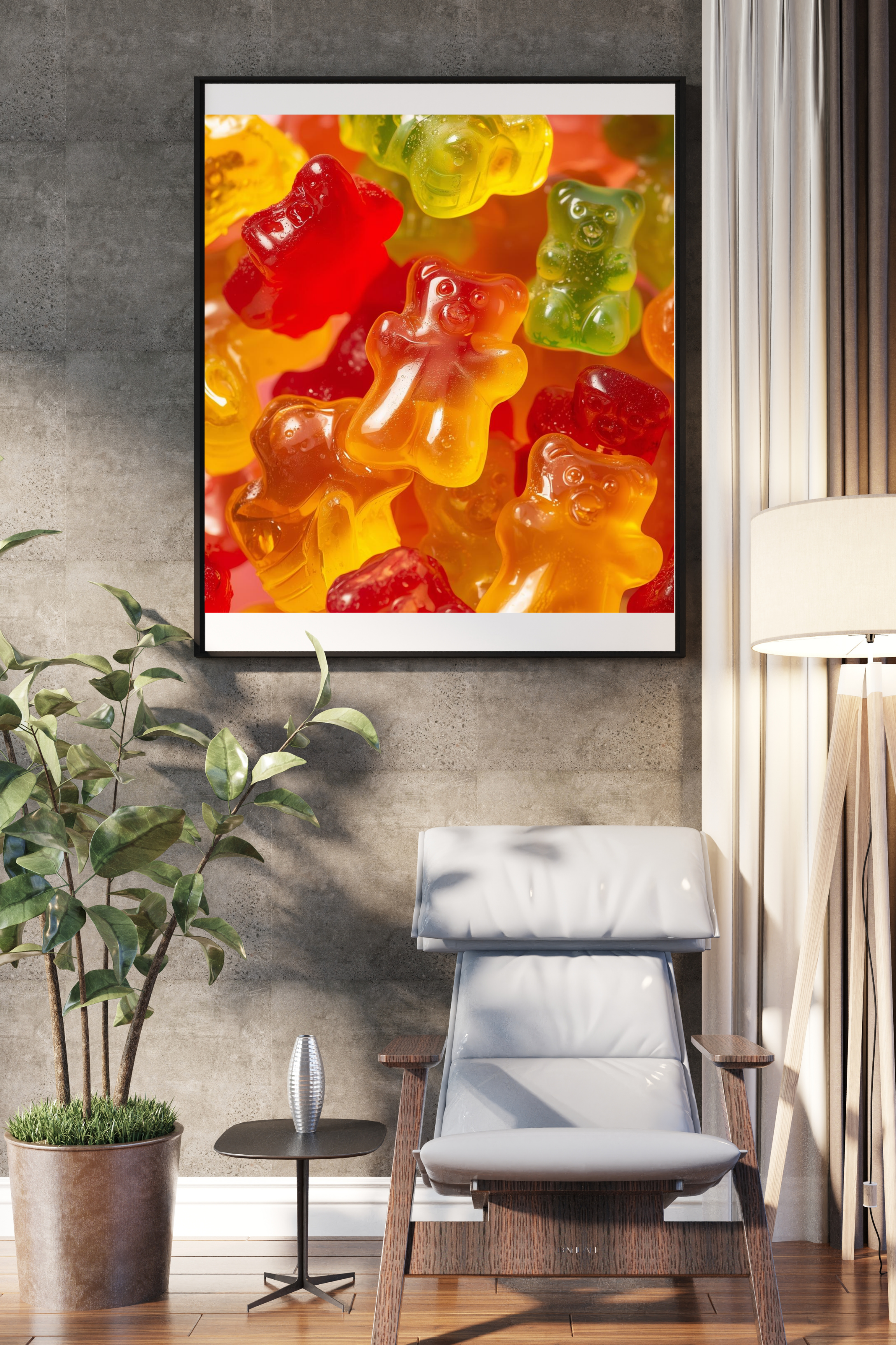 16 Gummy Bear Pictures Bundle - 5 Sizes for Kids Room, Nursery, Home Decor & Print on Demand